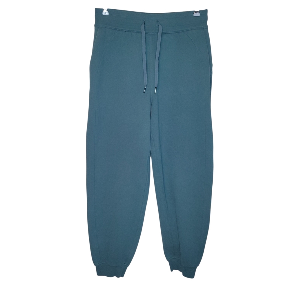 Lululemon Scuba High Rise Joggers Size 6 Green Jasper Soft Lounge Athletic Pants - Picture 3 of 10